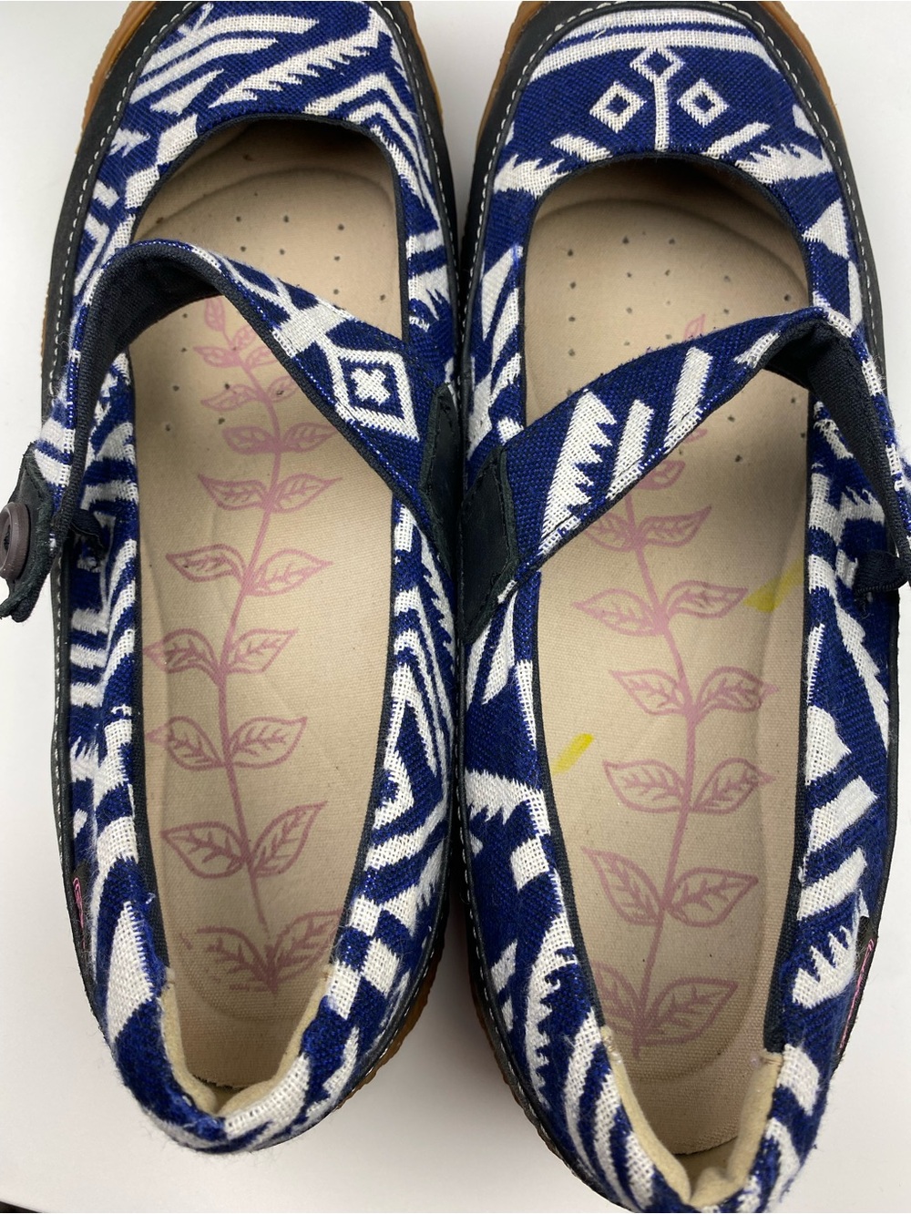 KEEN Harvest Mary Jane shoes blue striped denim size 9 🪻LIKE NEW🪻 - Picture 3 of 9